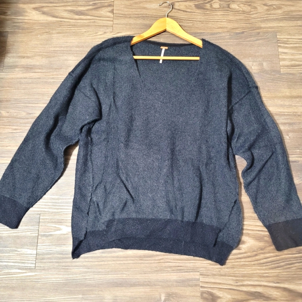 Free People Womens One And Only Pullover Sweater XS Oversized Tunic Like New